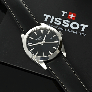 Tissot Gentleman fekete számlapos quartz férfi óra