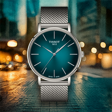 Tissot Everytime zöld számlapos férfi karóra