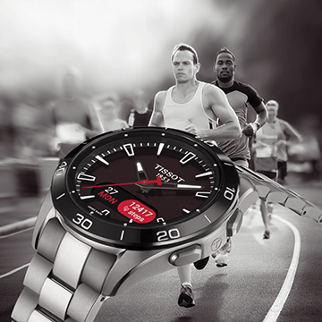 Tissot T-Touch Connect Sport titánium fémszíjas solar hybrid okosóra