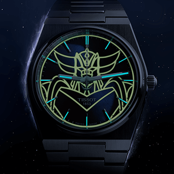 Tissot PRX UFO Robot Grendizer Powermatic férfi karóra éjszaka