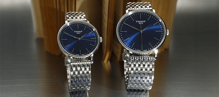 Tissot Kék számlapos férfi és női óra