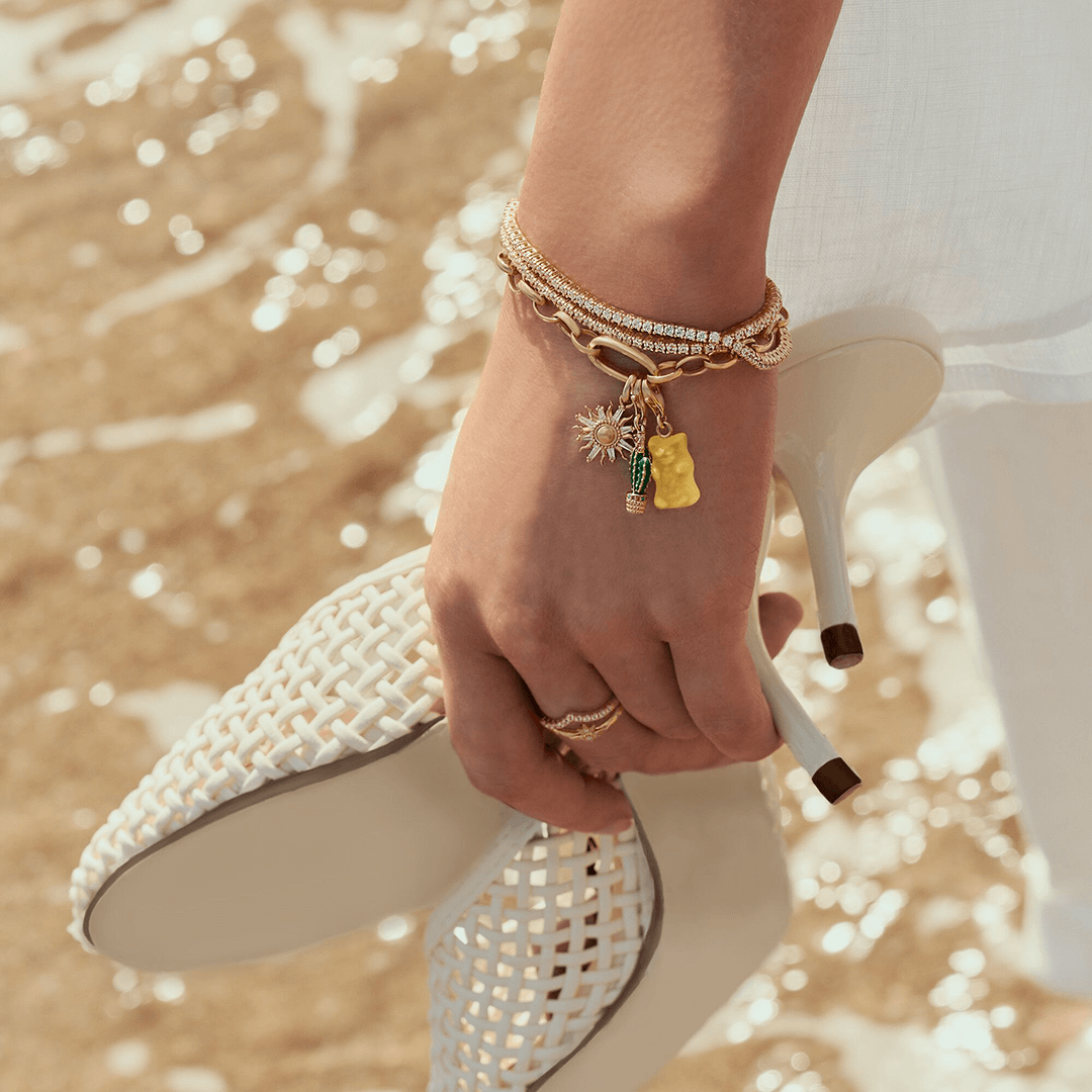 Thomas Sabo Nap aranyozott ezüst connect charm