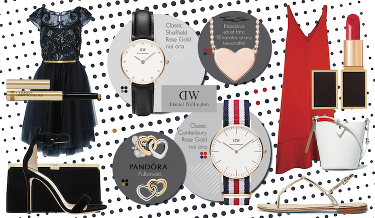 Daniel Wellington óra, Thomas Sabo nyaklánc, Pandora fülbevaló