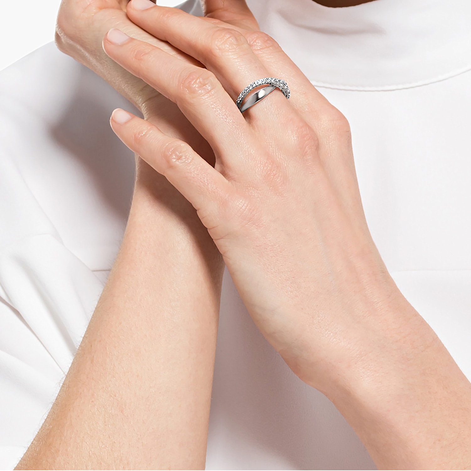 Swarovski twist best sale ring