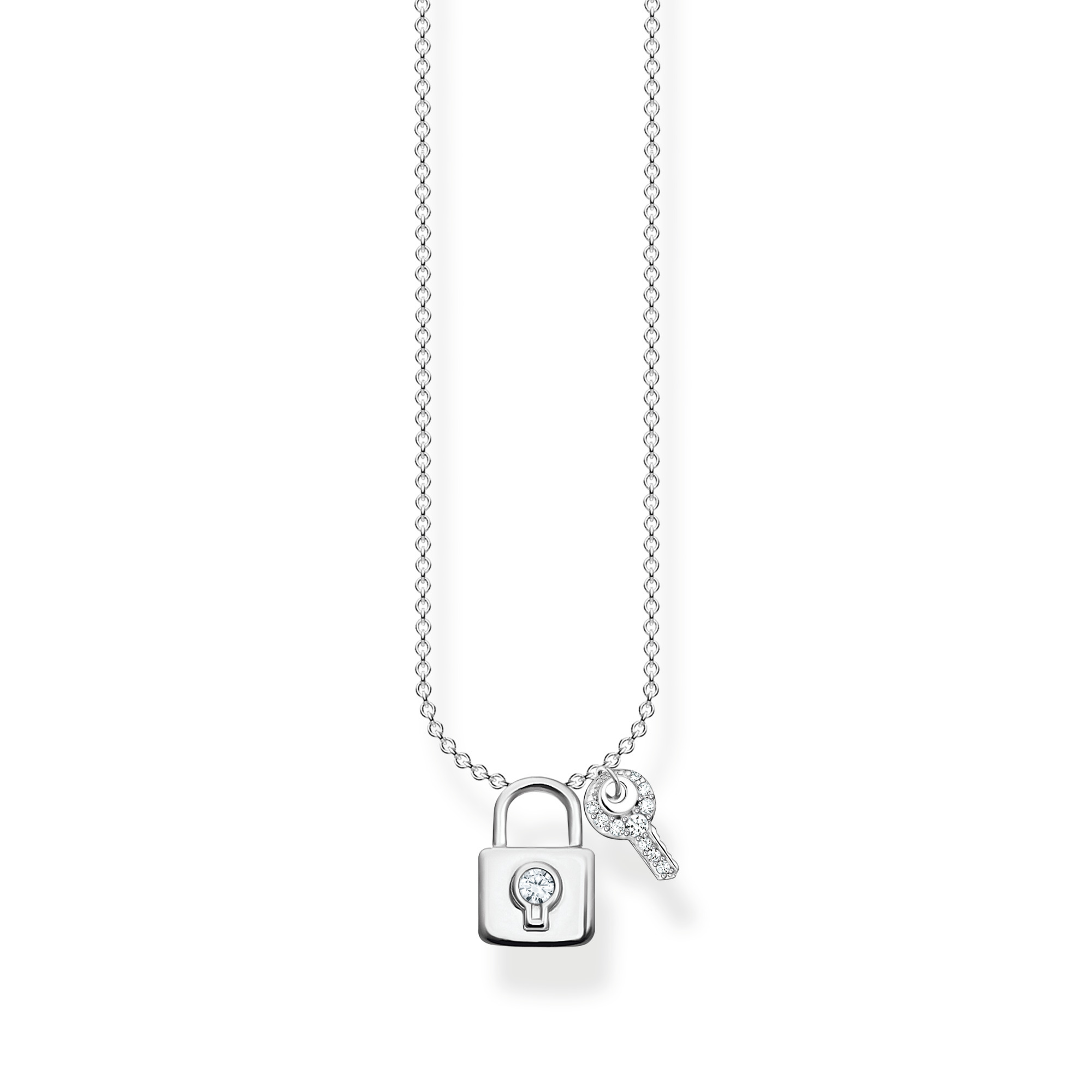 Thomas Sabo Ezüst nyaklánc lakattal és kulccsal - KE2122-051-14-L45