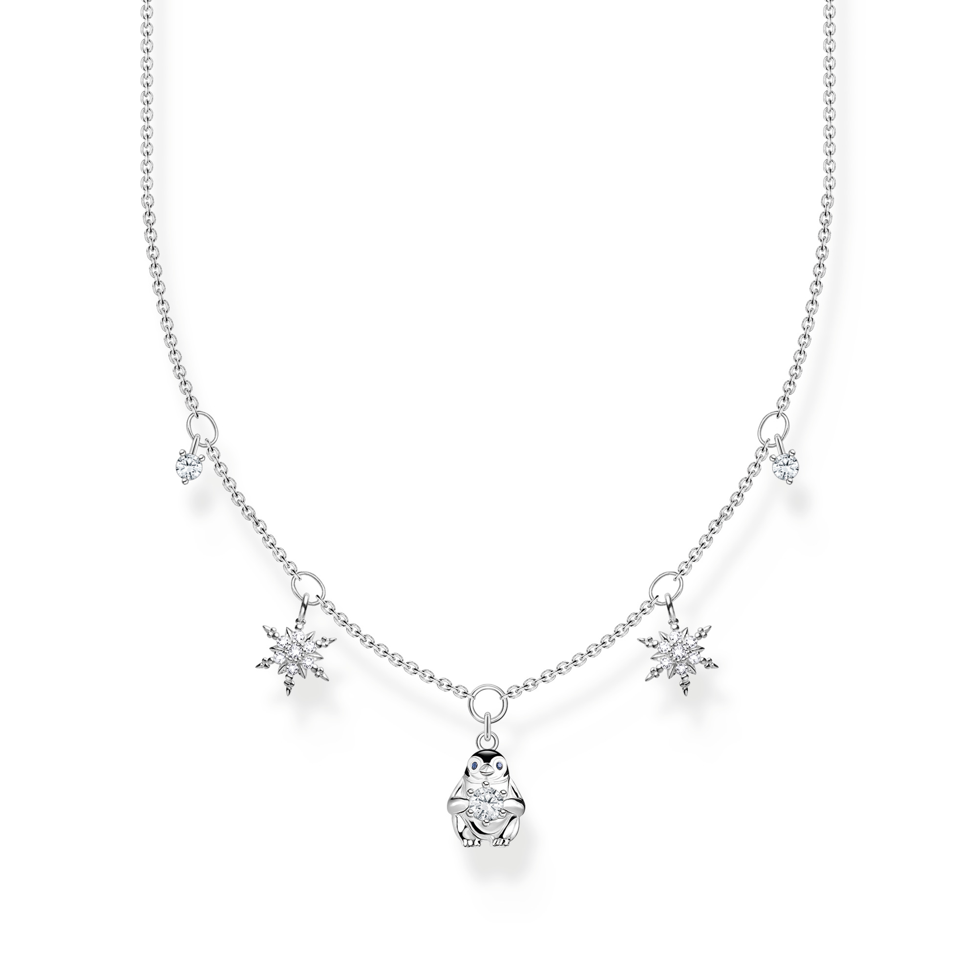 Thomas Sabo Collana Donna Argento 925 - Catena Classica Con Moschettone